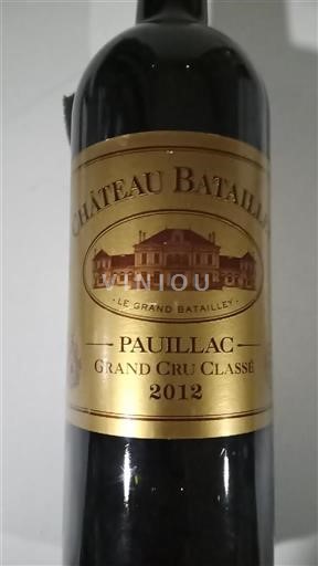 Bordeaux Pauillac Grand Cru Château Batailley 2012