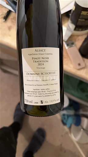 Alsace Pinot Noir Domaine Schoffit Pinot Noir Tradition 2024