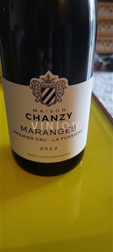 Vinos Rouge sec Premier Cru - La Fussière Maison Chanzy 2023 Francia Borgoña Maranges AOC Premier Cru