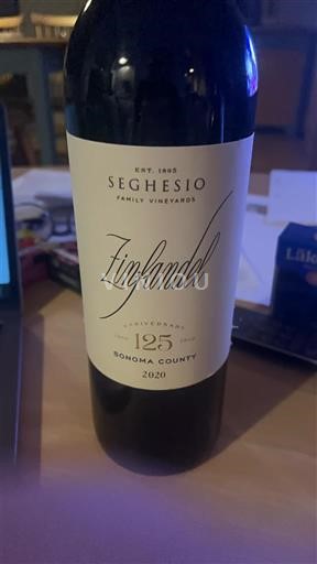 Vùng trồng nho được cấp phép California Bờ biển Sonoma Seghesio Family Vineyards Zinfandel 2020