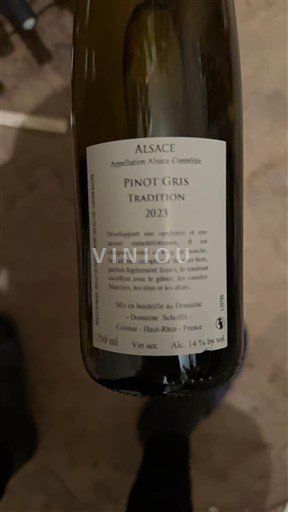 Elzas Pinot grigio Domaine Schillé-Gachet Tradition 2023