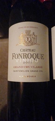 Bordeaux Saint-Émilion Grand Cru Grand Cru Classé Château Fonroque 2017