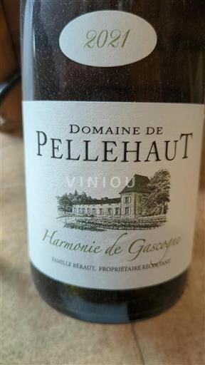 Vina Blanc sec Harmonie de Gascogne Pellehaut 2021 Francija Jugozahod Côtes de Gascogne IGP