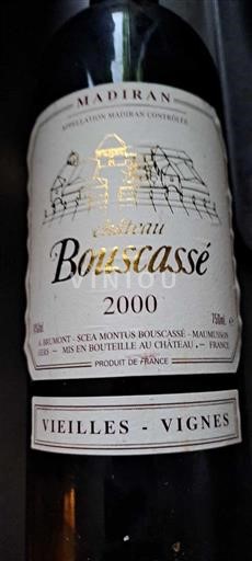 Zuidwest-Frankrijk Madiran Château Bouscassé Vieilles Vignes 2000