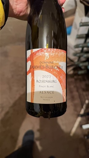 Alsace Pinot blanc Domaine Barmès-Buecher Rosenberg 2023