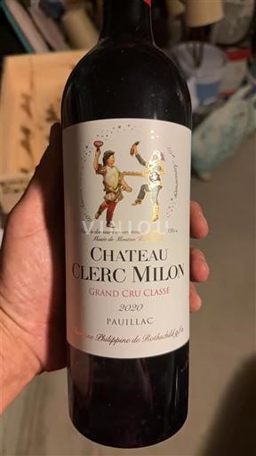 Bordeaux Pauillac Grand Cru Château Clerc Milon 2020