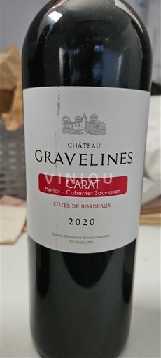 Bordeaux Côtes-de-Bordeaux Château Gravelines Carat 2020
