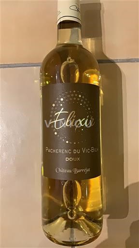 Sud-Ouest Pacherenc-du-vic-bilh Château Barréjat Elixir 2024