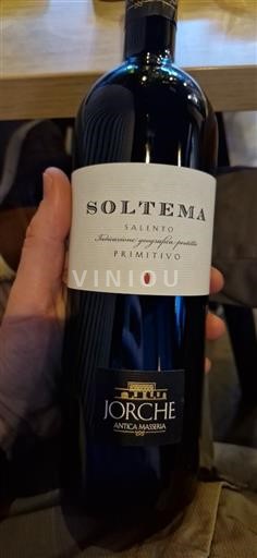 Apulija Susumaniello Salento Jorche Antica Masseria Soltema 2018