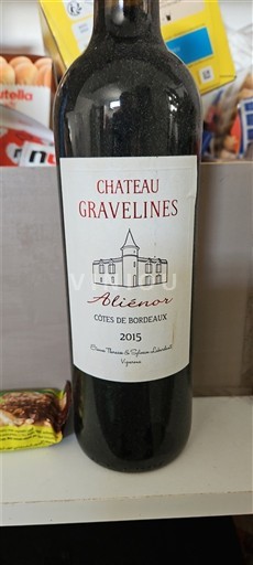 Bordeaux Côtes-de-Bordeaux Château Gravelines Aliénor 2015
