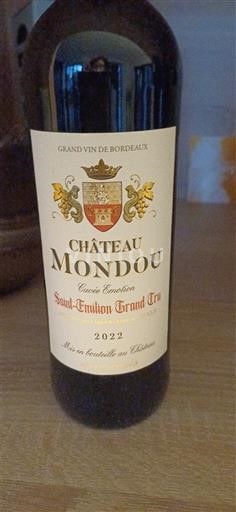 Bordeaux Saint-Émilion Grand Cru Château Mondou Emotion 2022