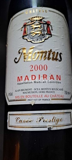 Southwest Madiran Château Montus Prestige 2000