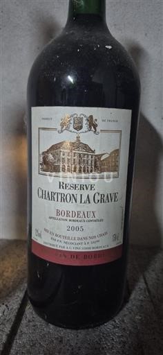 Bordeaux Chartron La Grave Réserve 2005