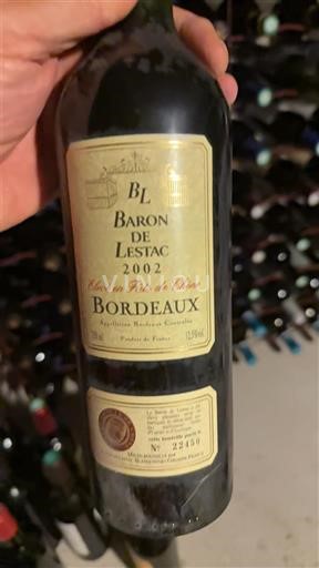Burdeos Bordeaux Baron de Lestac 2002