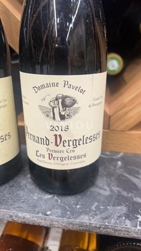 Vin Pernand-vergelesses Domaine Pavelot - Les Vergelesses - 2018