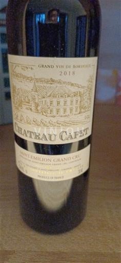 Burdeos Saint-Émilion Gran Cru Château Capet 2018