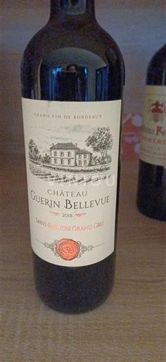 Bordeaux Saint-Émilion Grand Cru Château Guerin Bellevue 2018