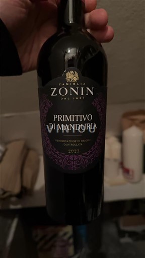 Apulie Primitivo di Manduria Zonin 2023