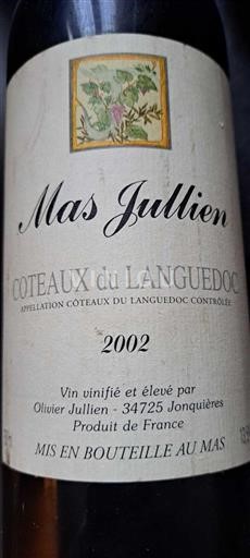 Languedoc Languedoc Hills Mas Jullien 2002