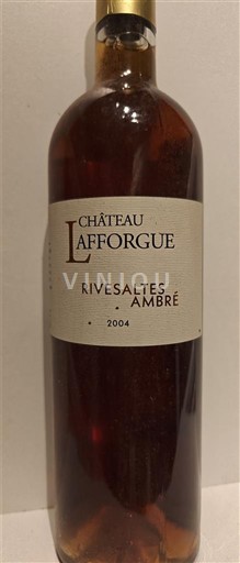 Roussillon Rivesaltes Château Lafforgue Ambré 2004