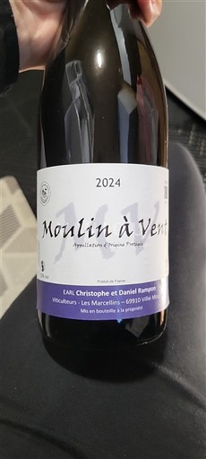 Beaujolais Moulin-à-vent Domaine Christophe et Daniel Rampon 2024