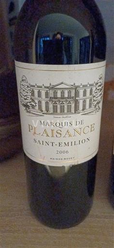 Bordeaux Saint-Émilion Marquis de Plaisance 2006