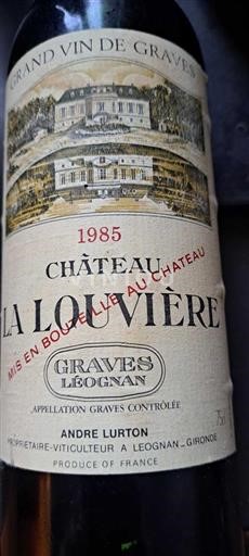 Burdeos Graves Château La Louvière 1985
