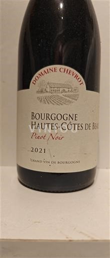 Bourgondië Niet gespecificeerd Domaine Chevrot Pinot Noir 2021