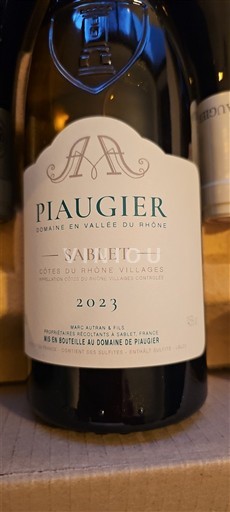 Vini Rouge sec Sablet Domaine Piaugier 2023 Francia Valle del Rodano Non specificato AOC