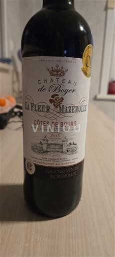 Bordeaux Côtes-de-bourg Château Bayer La Fleur Mazerolle 2018
