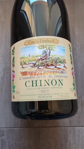 Loiren laakso Chinon Couly-Dutheil La Diligence d'Amador Abbé de Turpenay 2019