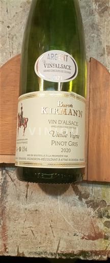 Alsace Baron Kirmann Vieille Vigne Pinot Gris 2020