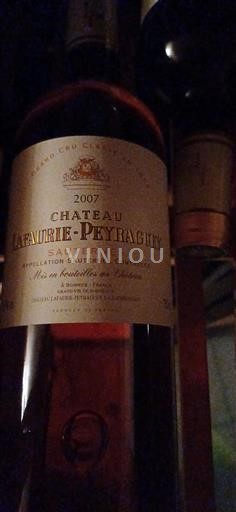 Bordeaux Sauternes Premier Cru Château Lafaurie-Peyraguey 2007