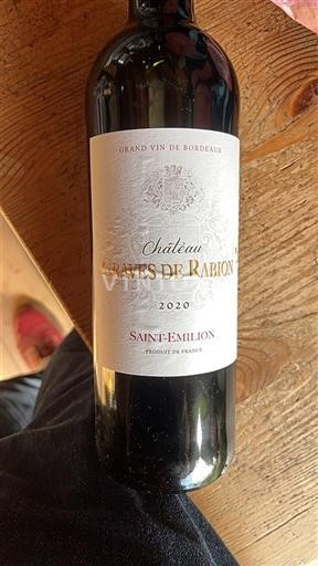 Bordeaux Saint-Émilion Château Graves de Rabion 2020