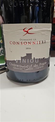 Rhônen laakso Châteauneuf-du-Pape Domaine La Consonnière 2016