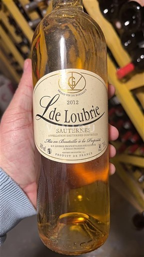 Bordeaux Sauternes L de Loubrie 2012