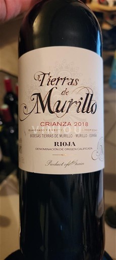 La Rioja Rioja Bodegas Tierras de Murillo Crianza 2018