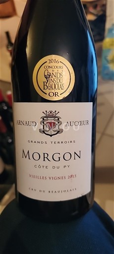 Beaujolais Morgon Arnaud Aucoeur Vieilles Vignes Côte du Py 2015