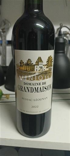 Bordeaux Pessac-Léognan Domaine Grandmaison 2022