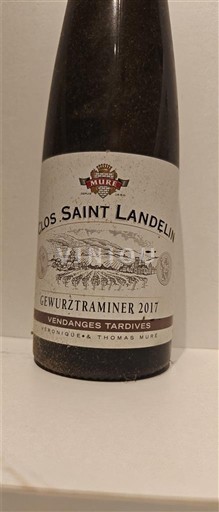 Alsacia Vendanges Tardives Muré Clos Saint Landelin 2017