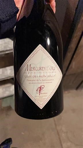 Burgundi Mercurey Premier Cru Domaine La Sarazinière Clos des Montaigus Ei vuosikertaa