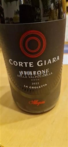 Veneto Amarone della Valpolicella Corte Giara La Groletta 2022