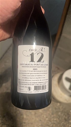 Languedoc in Roussillon Coteaux du Pont du Gard Domaine Anglade N°12 2023