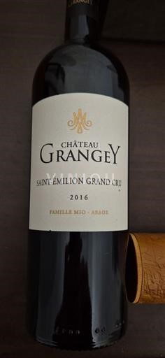 Burdeos Saint-Émilion Gran Cru Grand Cru Château Grangey 2016