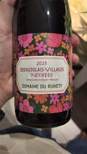 Beaujolais Beaujolais Villages Domaine Runety Nouveau 2025
