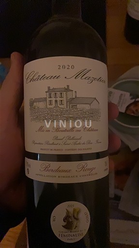 Bordeaux Bordo rose Château Mazetier 2020