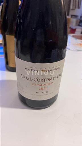 Burgundi Aloxe-Corton Premier Cru Domaine Maldant Pauvelot Les Valozières 2011