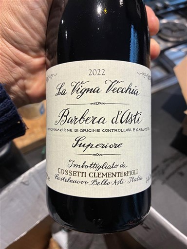 Wines Rouge sec La Vigna Vecchia Cossetti Clemente & Figli 2022 Italy Piedmont Barbera d'Asti DOC