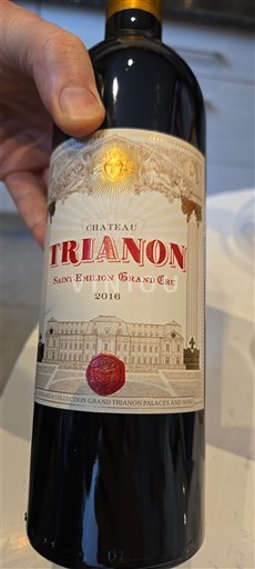 Bordeaux Saint-Émilion Grand Cru Grand Cru Château Trianon 2016