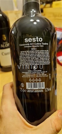 Abruzos No especificado Dora Sarchese Cococciola igt sesto 2021